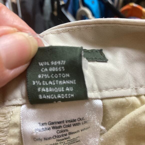Eddie Bauer Mercer Fit Chino Khaki Pants Beige Cotton Stretch Women’s 14 - Picture 7 of 11